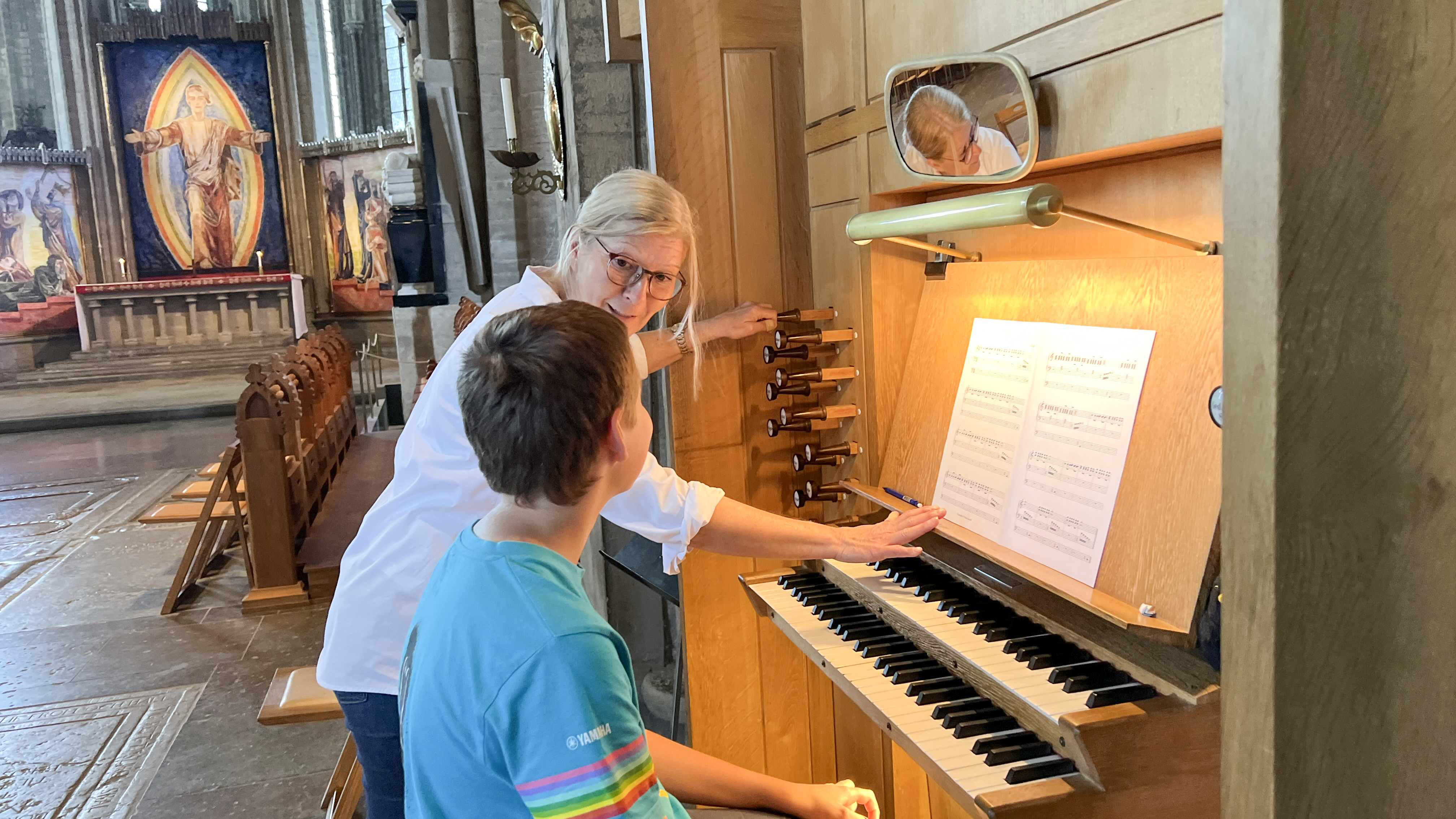 Orgellektion i Domkyrkan