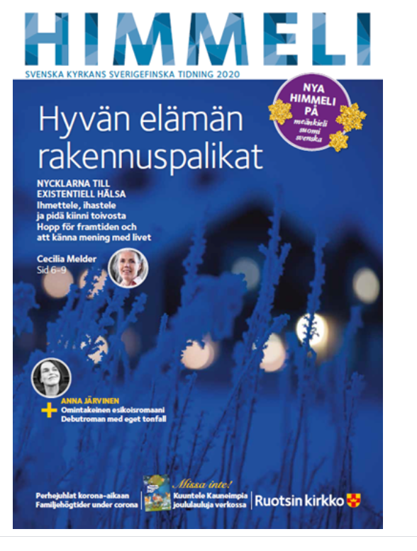 Omslagsbild på tidningen HIMMELI julnummer 2020