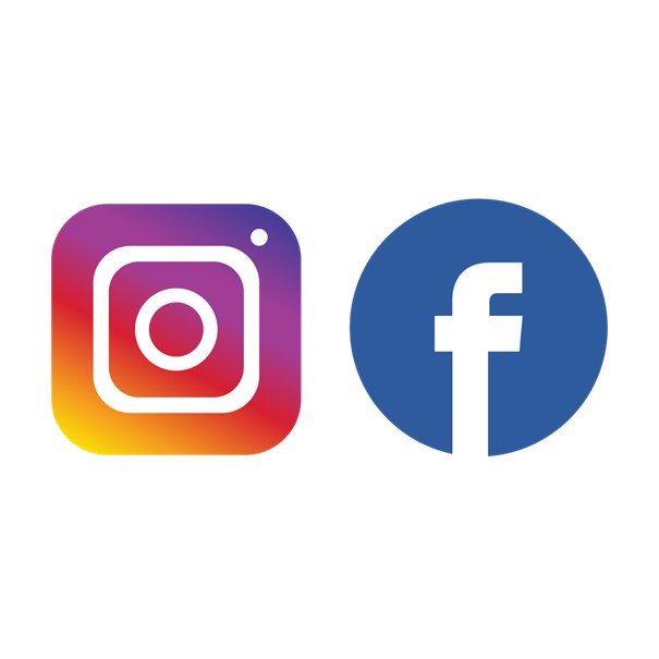 Facebook och instagrams logotype