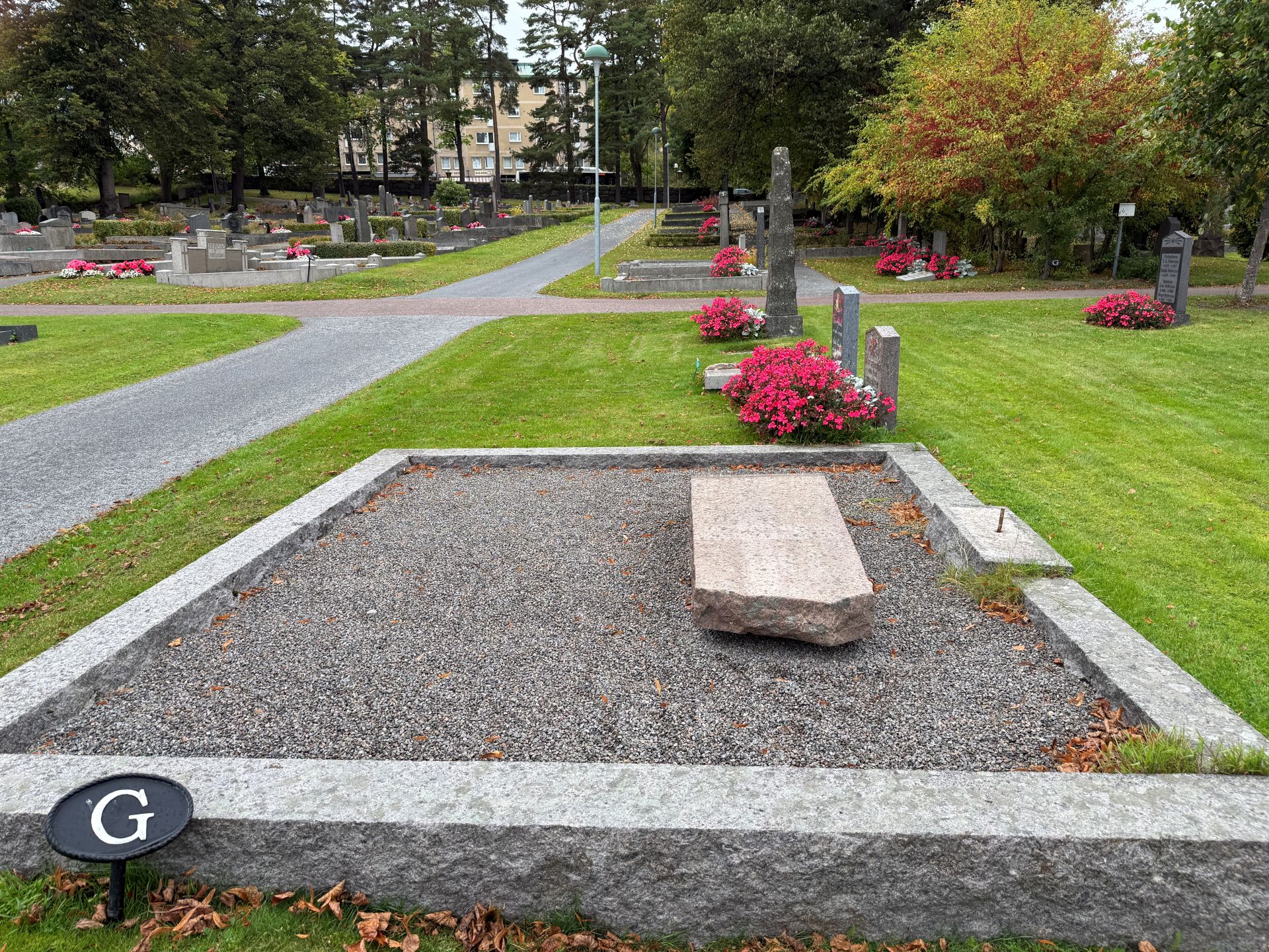 Stensäkringsarbete på Gamla kyrkogården