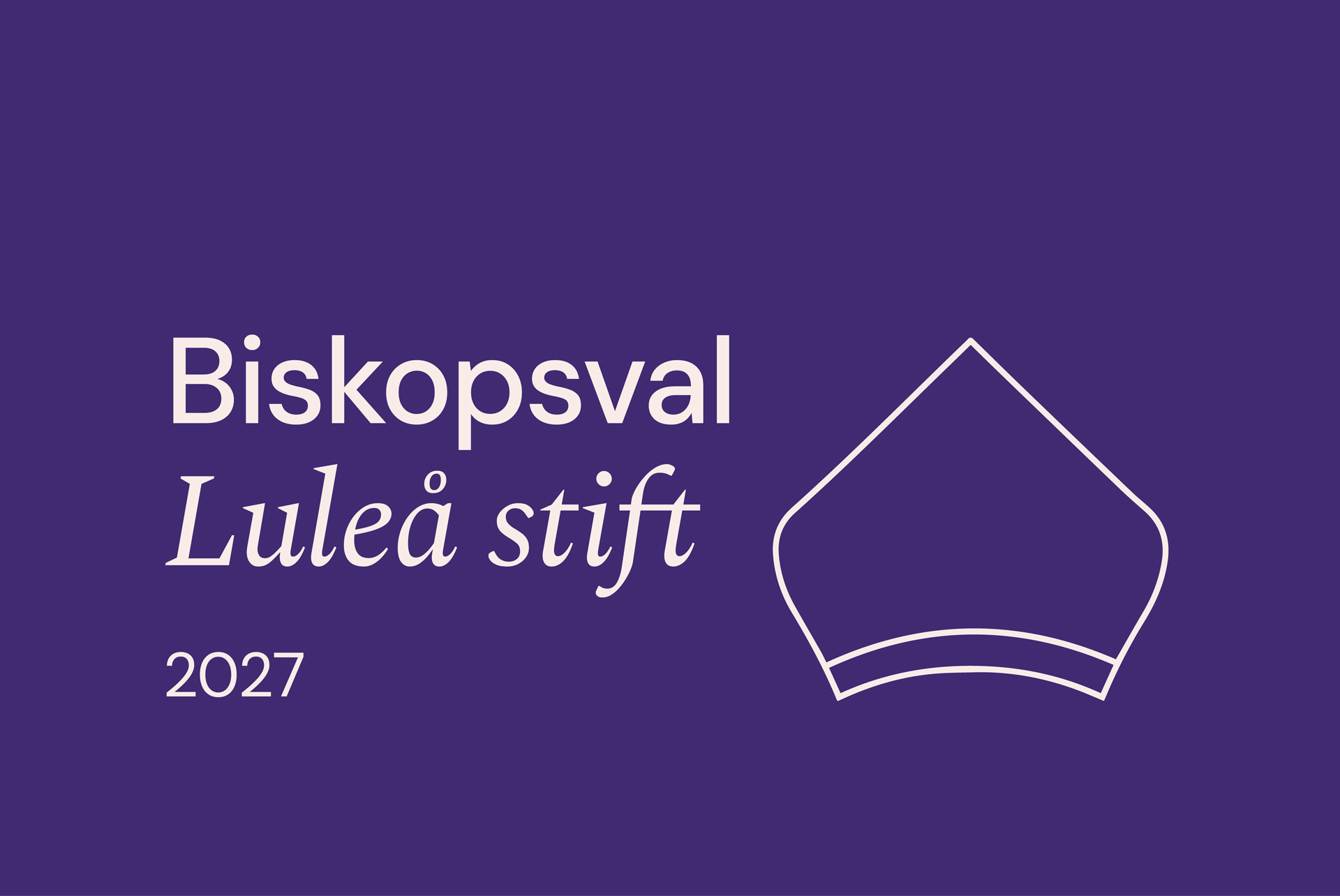 Text och signalelement på lila platta.