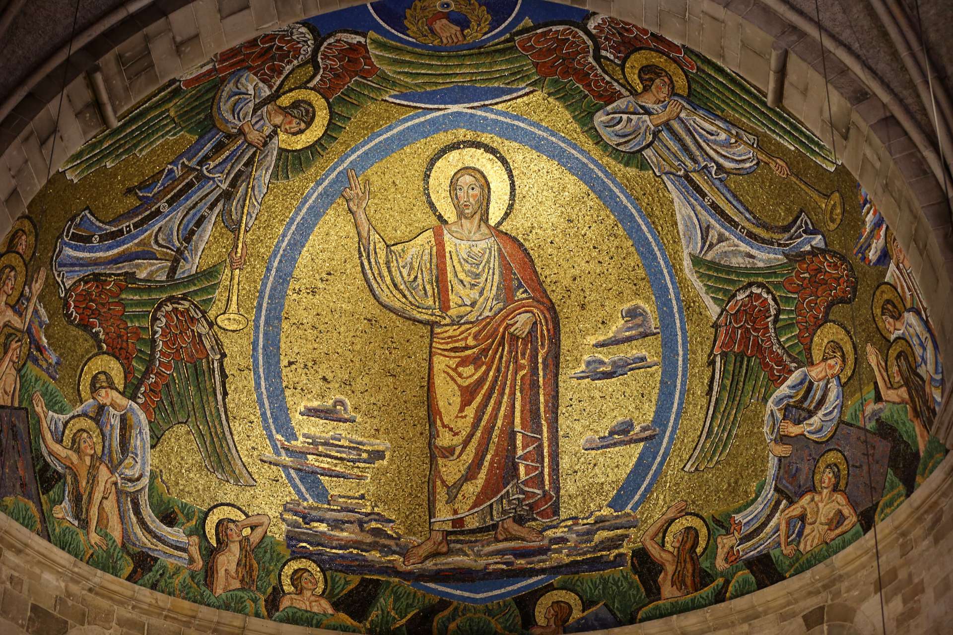 Mosaiktavla i Lunds domkyrka.