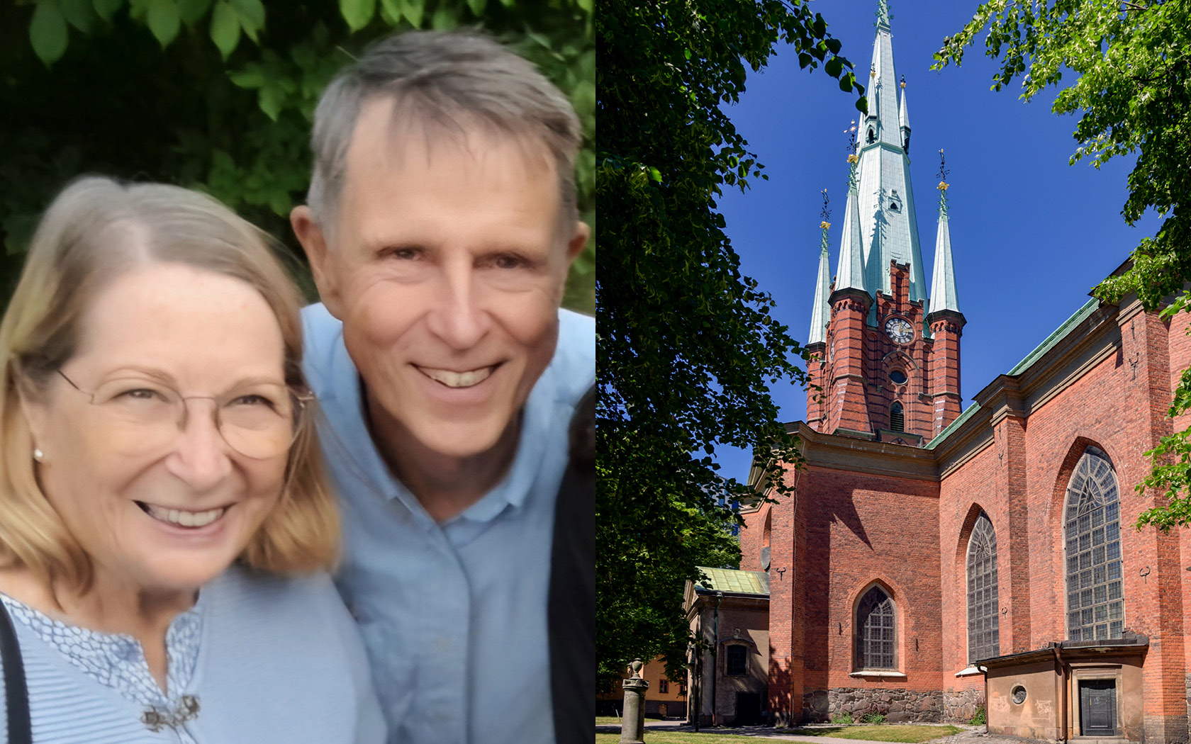 Marianne och Nils Lidskog och Klara kyrka