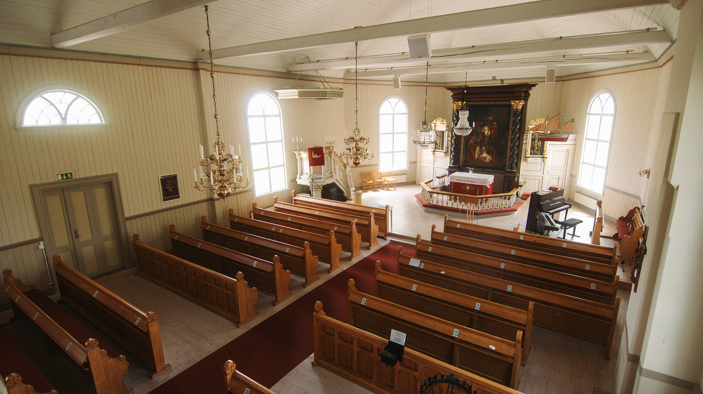 Kyrkorummet i Malmöns kyrka i Sotenäs pastorat.