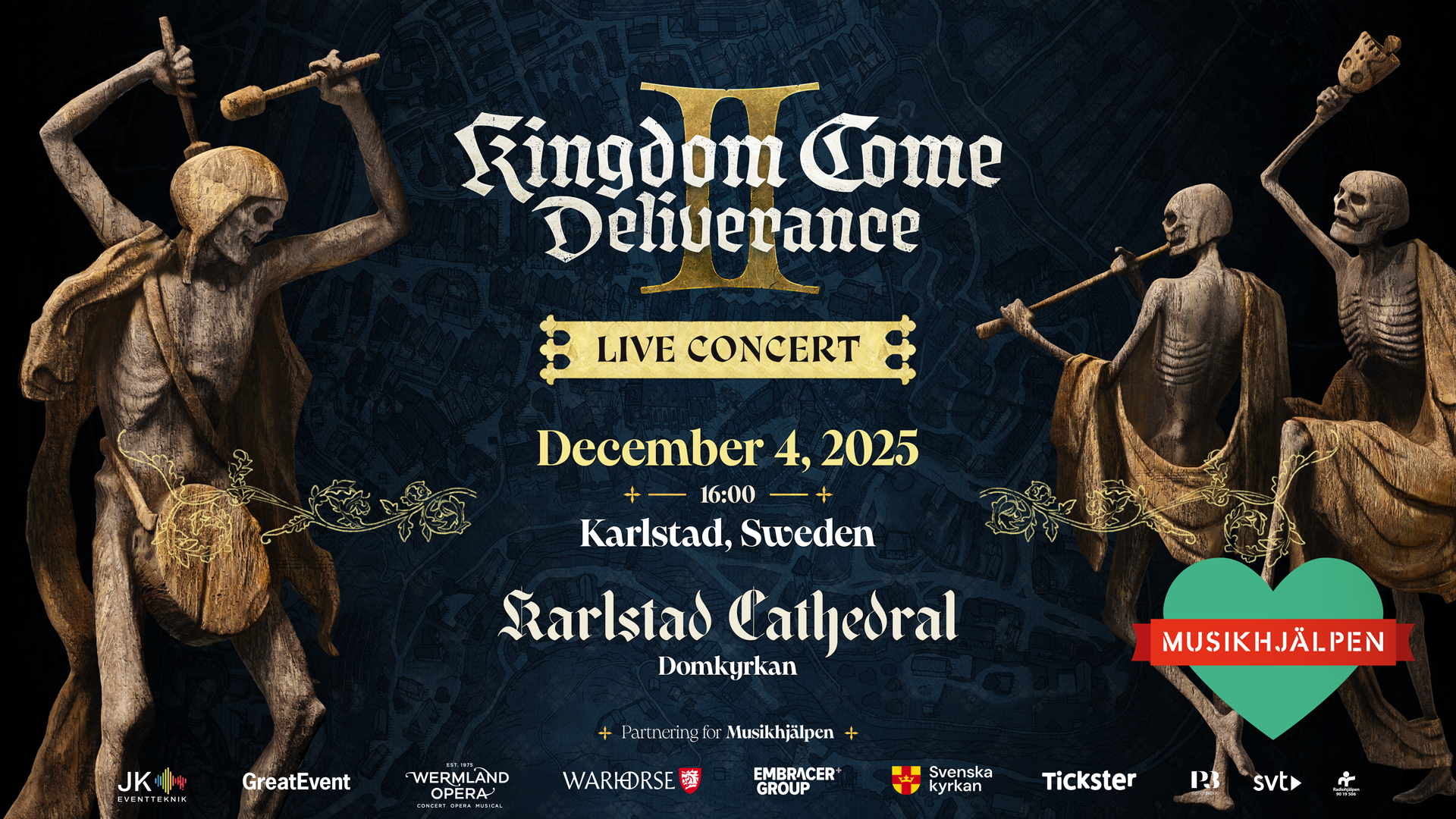 Affisch för konserten. Info står i texten nedan.