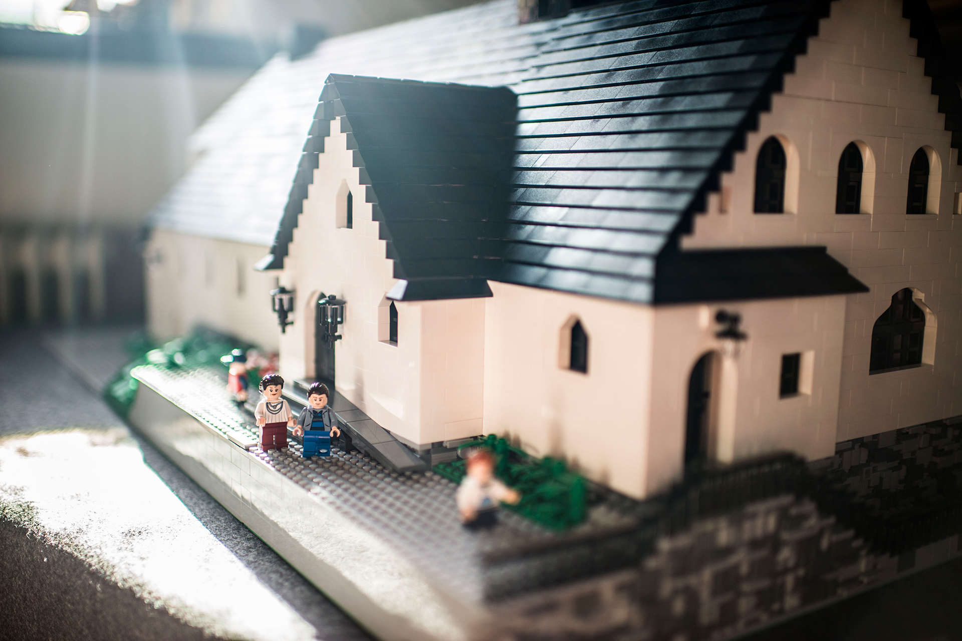 Enskede legokyrka, byggd 2015 av Gabriel Bremler