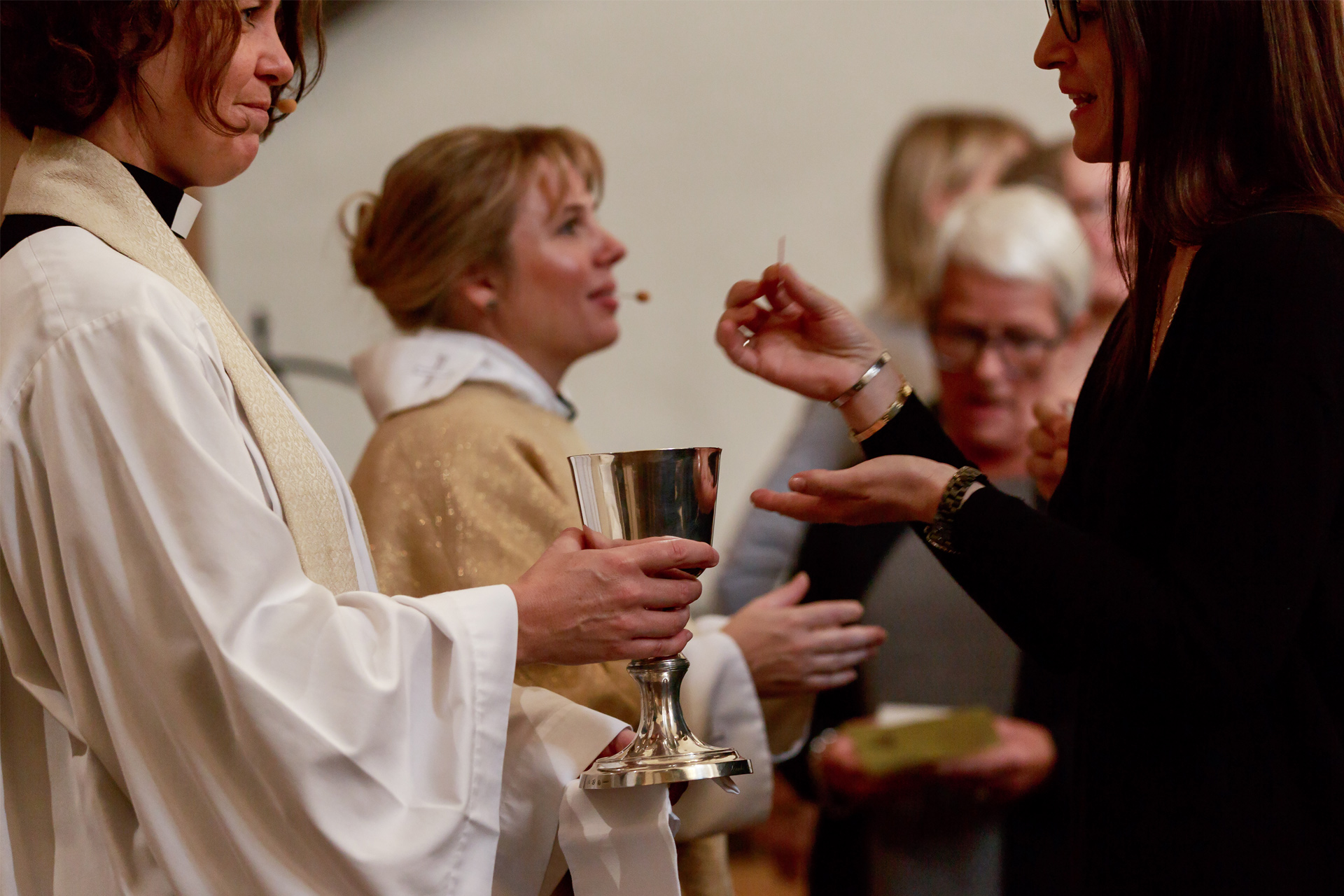 Nattvardsfirande med två präster